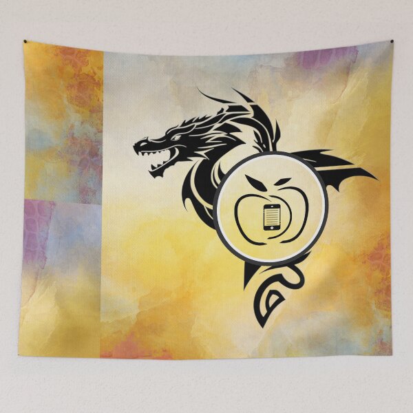 Item preview, Embossed Fierce Dragon on Colored Background designed and sold by InfoBytes Academy.