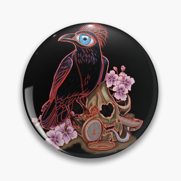 Item preview, Red Crow and skull  designed and sold by Dugleidy  Santos.