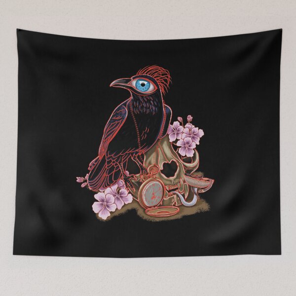 Item preview, Red Crow and skull  designed and sold by Dugleidy  Santos.