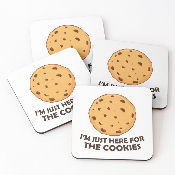 Item preview, I'm Just Here For The Cookies - Chocolate Chip Cookie designed and sold by PolyPixel.