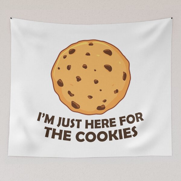 Item preview, I'm Just Here For The Cookies - Chocolate Chip Cookie designed and sold by PolyPixel.