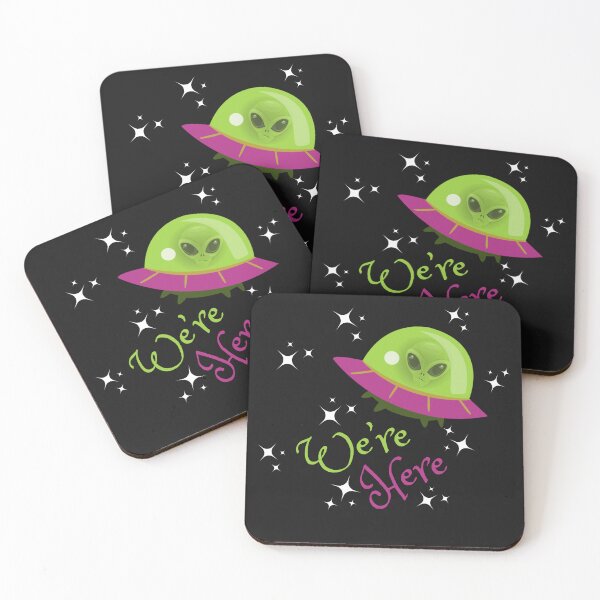 Item preview, Alien Spaceship We're Here designed and sold by AlienOccupation.