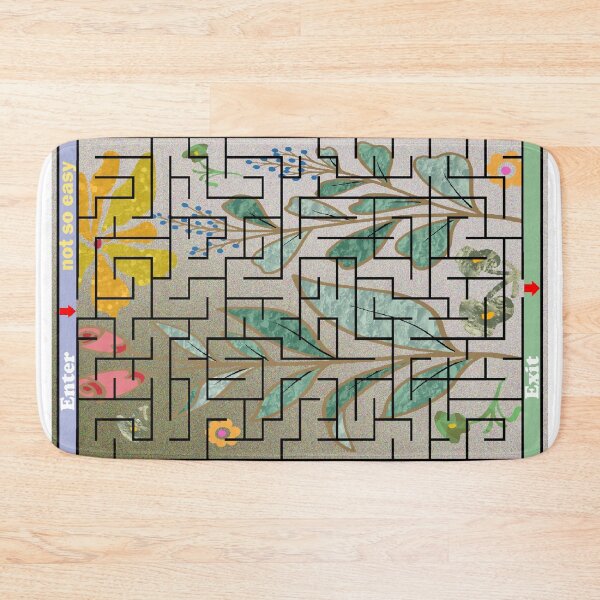 Item preview, not so easy maze puzzle, entertainment for posters and accessories. designed and sold by jayne0524.