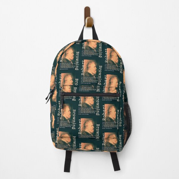 Item preview, Robert Browning portrait & quote: This world's no blot for us, Nor blank; it means intensely, and means good: To find its meaning is my meat and drink. designed and sold by artbleed.