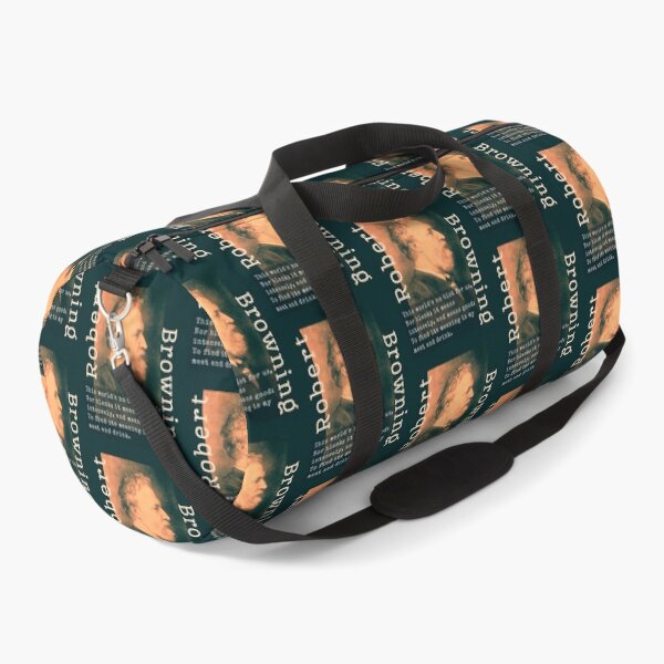 Item preview, Robert Browning portrait & quote: This world's no blot for us, Nor blank; it means intensely, and means good: To find its meaning is my meat and drink. designed and sold by artbleed.