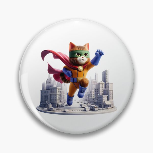 Item preview, Captain Whisker - The Feline Defender designed and sold by vk09.