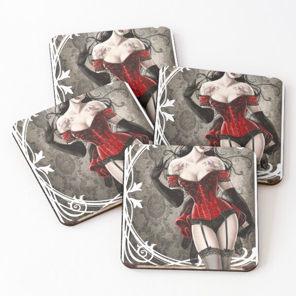 Item preview, BURLESQUE   Corset Pin Up Girl Lili Marlene   designed and sold by MaviReichel.