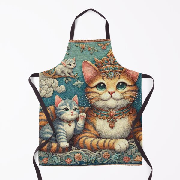 Artikelvorschau, Kaiserin-Mutterkatze und Prinz- und Prinzessin-Kätzchen entworfen und verkauft von Illuministique.