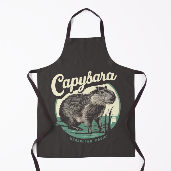 Item preview, Cool T-shirt for lovers of nice swamp animals capybara.- 'CAPYBARA : MARSHLAND MAGIC!'. designed and sold by Gadget80.