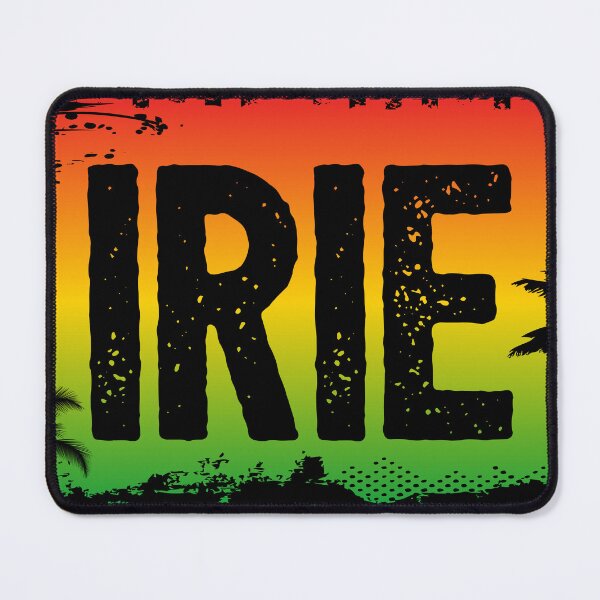 Item preview, IRIE Rasta Flag Colours and Palm Trees designed and sold by HotHibiscus.