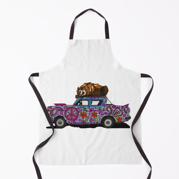 Item preview, Old grizzly bear hibernating on hippy car designed and sold by Every-wen.