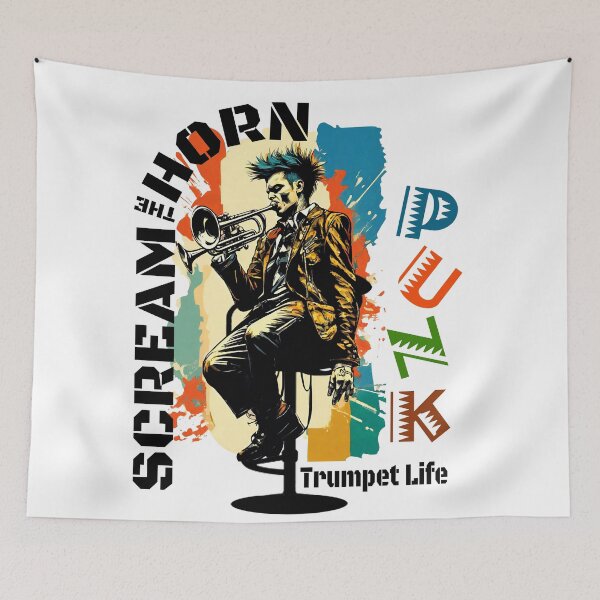 Item preview, Scream the Horn: Punk Trumpet Life designed and sold by Concept-Hub.