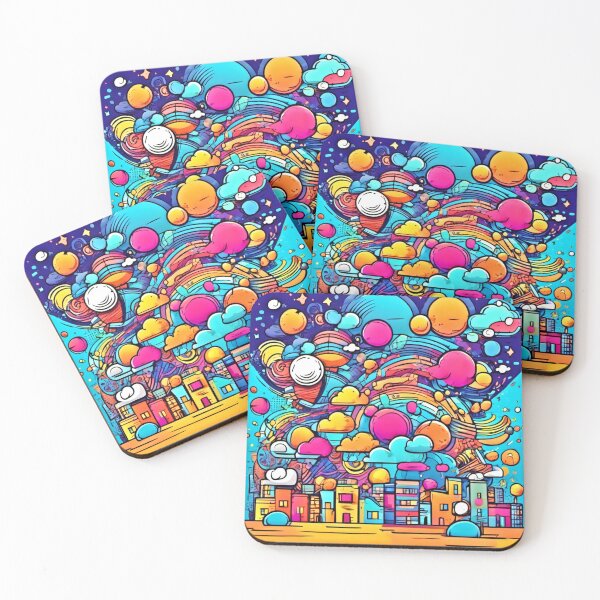 Item preview, Colorful Comic Illustrations: Bright Art Style designed and sold by Health And Fitness Posts e-Store.
