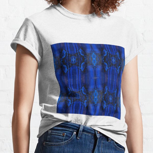 Majorelle Blue, Pattern, tracery, weave, template, piece, figure, type, form Classic T-Shirt