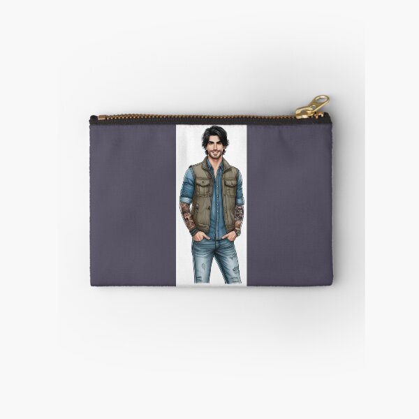 Item preview, Chet Abernathy Camping Vest - Fashion Drawing - Character Art designed and sold by AmberRoseWrites.
