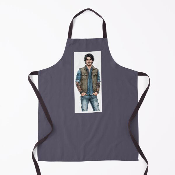 Item preview, Chet Abernathy Camping Vest - Fashion Drawing - Character Art designed and sold by AmberRoseWrites.