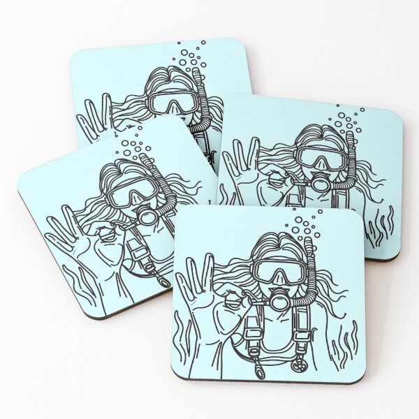Item preview, Diving Woman designed and sold by AdventureLoveG.