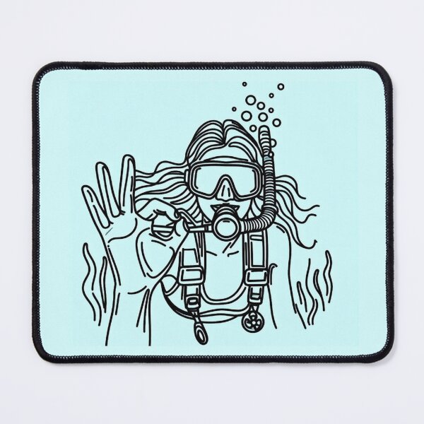 Item preview, Diving Woman designed and sold by AdventureLoveG.