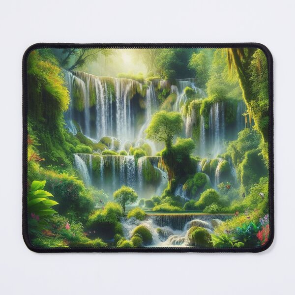 Item preview, Forest whispers at the waterfall designed and sold by Cerberus-Art.