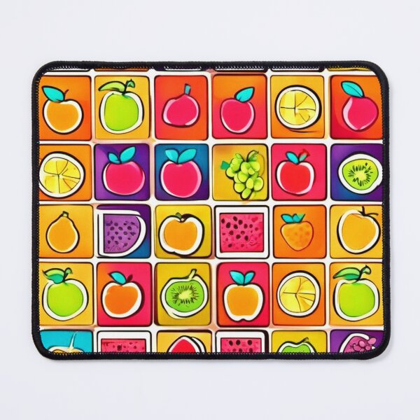 Item preview, Fruit-Filled Square Patterns: Colorful Comics designed and sold by Health And Fitness Posts e-Store.