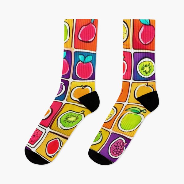 Item preview, Fruit-Filled Square Patterns: Colorful Comics designed and sold by Health And Fitness Posts e-Store.