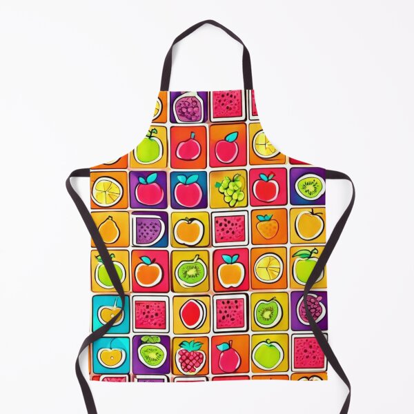 Item preview, Fruit-Filled Square Patterns: Colorful Comics designed and sold by Health And Fitness Posts e-Store.