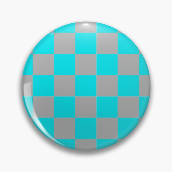 Item preview, Turquoise Gray Checker Pattern designed and sold by PatternTitan.