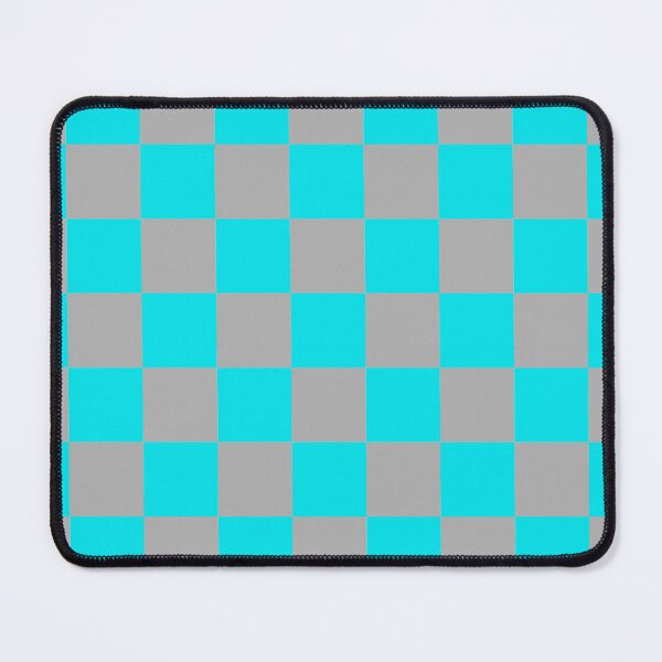 Item preview, Turquoise Gray Checker Pattern designed and sold by PatternTitan.
