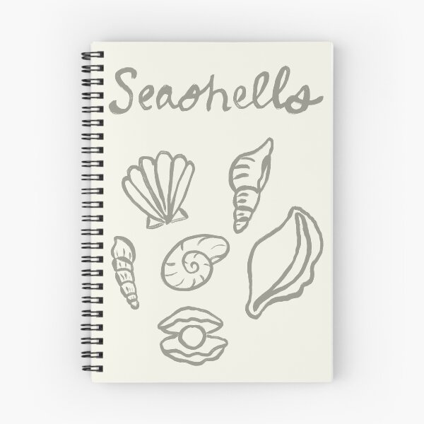 Item preview, Seashell Doodles, Seashell Line Art, Minimalism Seashell Design designed and sold by tartagain.
