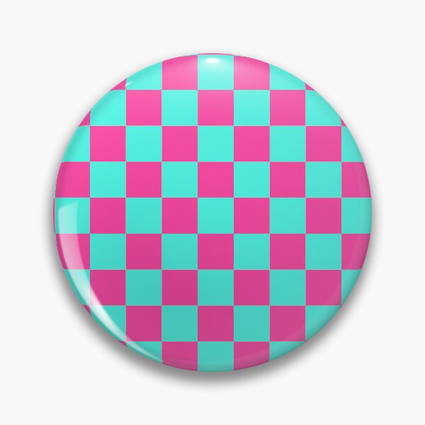 Item preview, Pink Turquoise Checker Pattern designed and sold by PatternTitan.