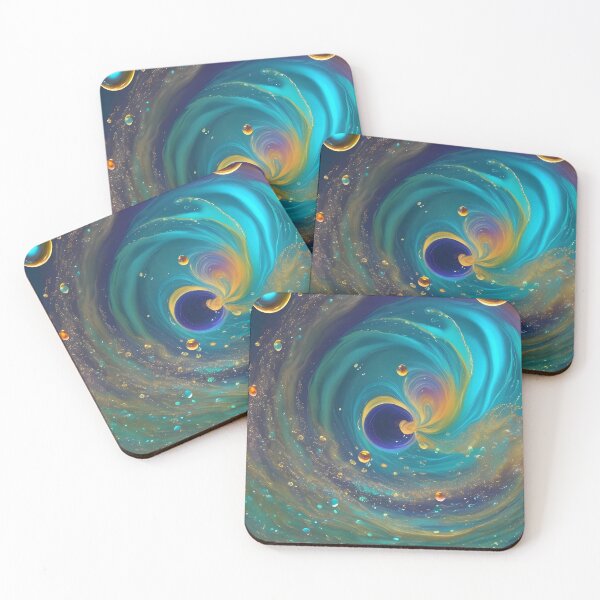 Item preview, "Enchanting Eddy: A Kaleidoscope of Dancing Water Droplets" designed and sold by LuckyCosmos.