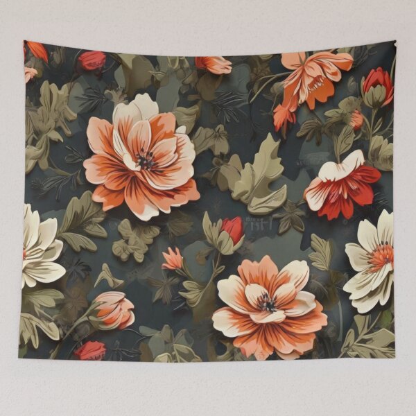 Item preview, A study of orange and green designed and sold by Flowersonstuff.