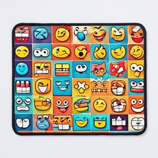 Item preview, Emotion Square Patterns: Colorful Comics designed and sold by Health And Fitness Posts e-Store.