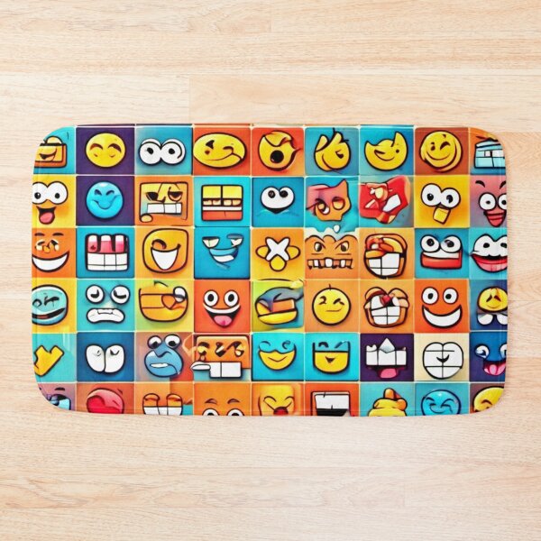 Item preview, Emotion Square Patterns: Colorful Comics designed and sold by Health And Fitness Posts e-Store.
