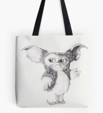 Gizmo from Gremlins Ballpoint Pen Drawing Tote Bag