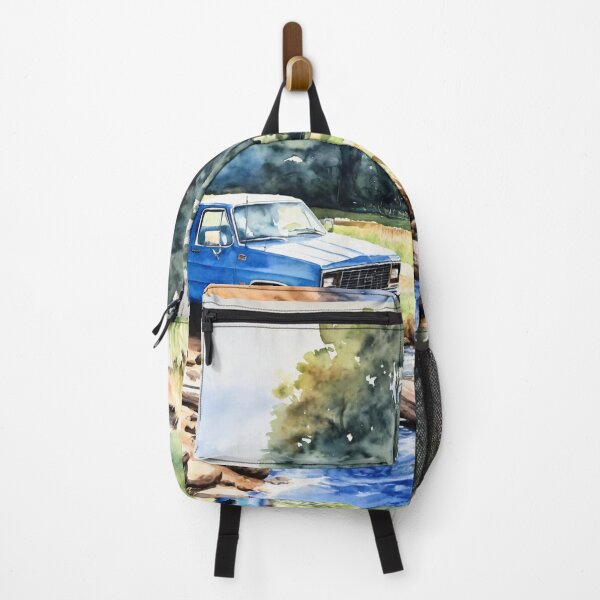 Item preview, Fishing Creek Watercolor - Trees and a Stream designed and sold by AmberRoseWrites.
