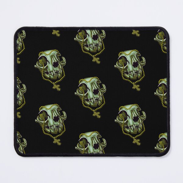 Item preview, Yellow  Cat skull and crucifix designed and sold by Dugleidy  Santos.