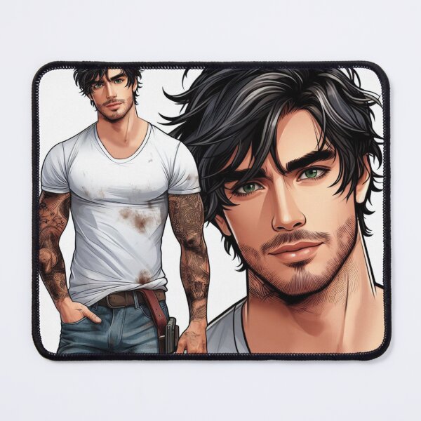 Item preview, Chet Abernathy After Work - Fashion Drawing - Character Art designed and sold by AmberRoseWrites.
