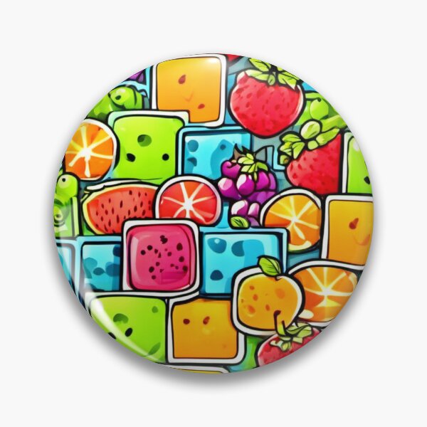 Item preview, Comic Art: Colorful Fruit Square Patterns designed and sold by Health And Fitness Posts e-Store.