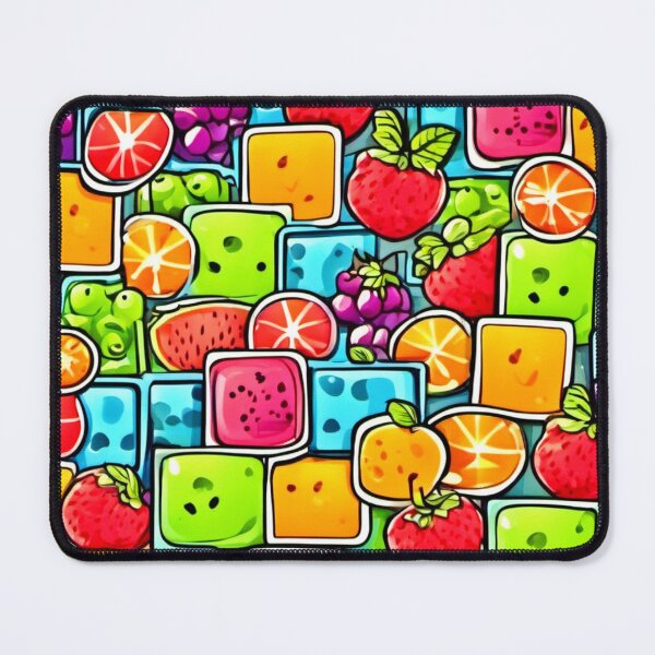 Item preview, Comic Art: Colorful Fruit Square Patterns designed and sold by Health And Fitness Posts e-Store.