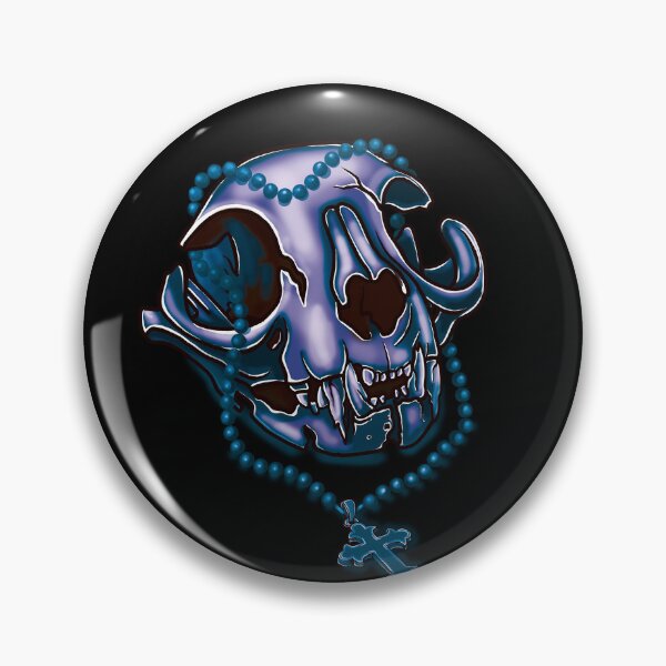 Item preview, Purple Cat skull and crucifix designed and sold by Dugleidy  Santos.