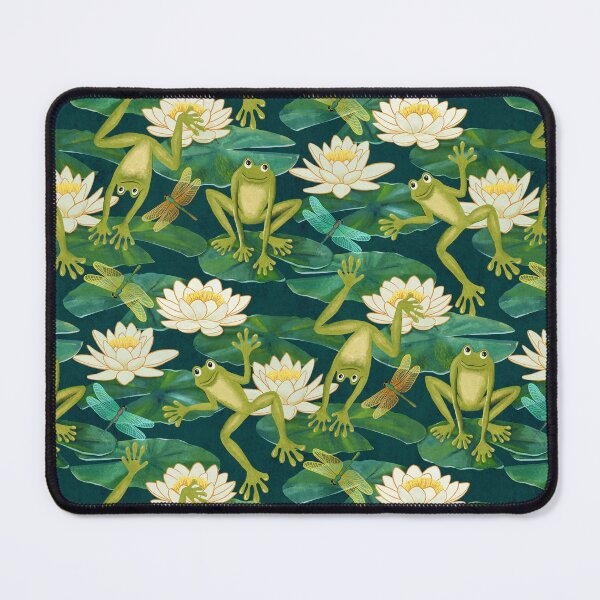 Item preview, Emerald Green Lucky Leap Frogs and Lush Lily Pads designed and sold by micklyn.