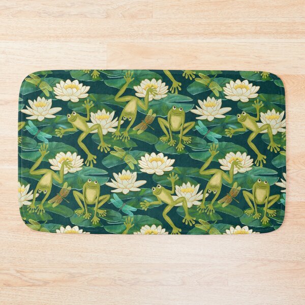 Item preview, Emerald Green Lucky Leap Frogs and Lush Lily Pads designed and sold by micklyn.