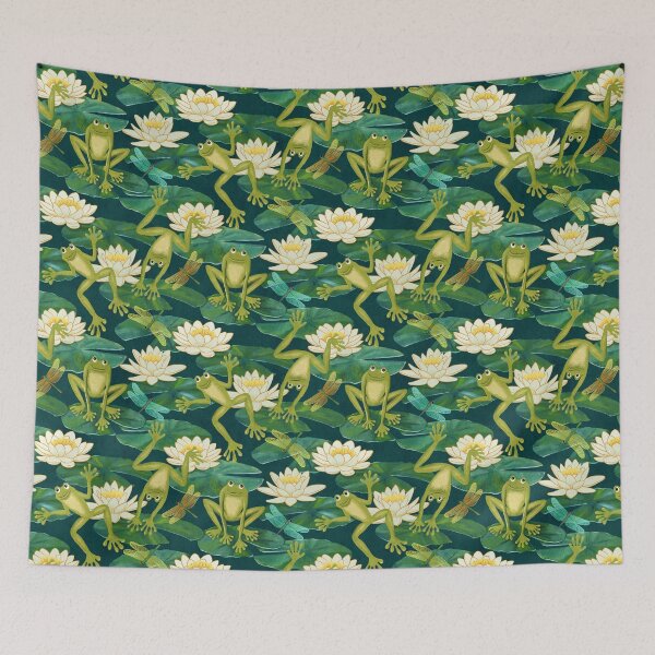 Item preview, Emerald Green Lucky Leap Frogs and Lush Lily Pads designed and sold by micklyn.