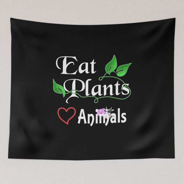 Item preview, Eat Plants Love Animals Vegan Message designed and sold by NoBonesLife.