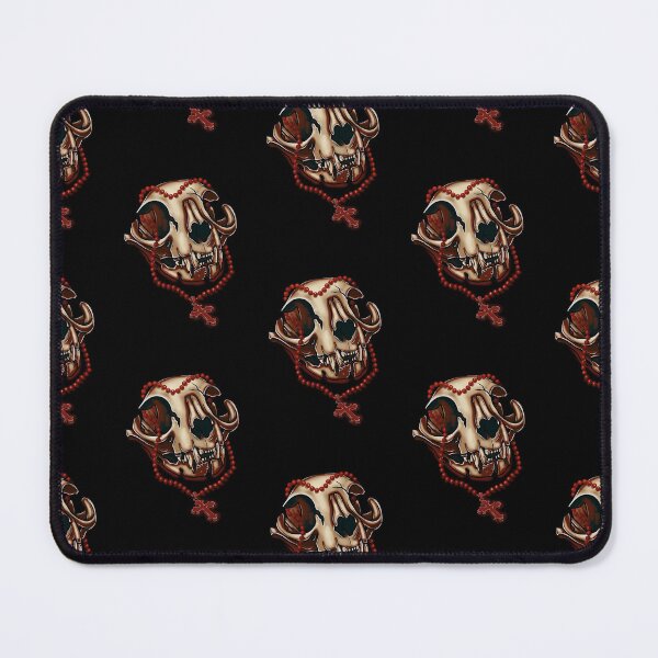 Item preview, Cat skull and red crucifix designed and sold by Dugleidy  Santos.