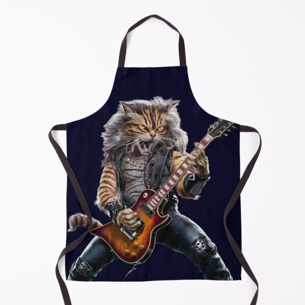 Item preview, CAT PLAYING GUITAR, ELECTRIC ROCK GUITAR, FUNNY designed and sold by Danicus666.