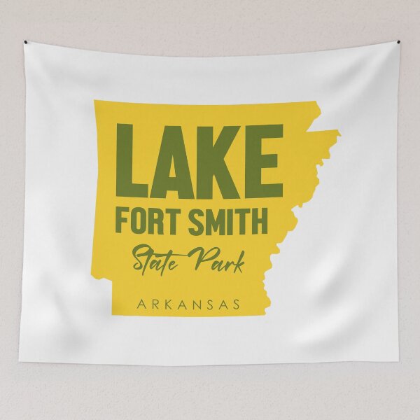 Item preview, Lake Fort Smith State Park Arkansas Map designed and sold by bivenart.