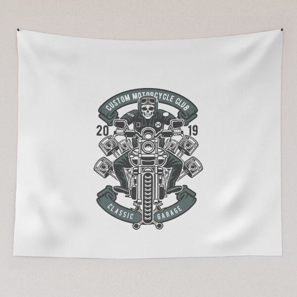 Item preview, born to ride skull designed and sold by K-ARO.