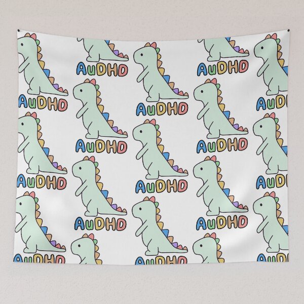 Item preview, Cute AuDHD dinosaur(ADHD and autism) designed and sold by NeurodiverseTea.